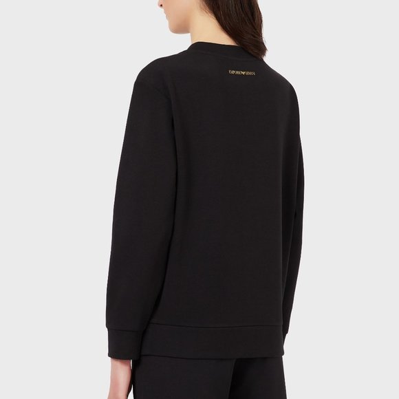 EMPORIO ARMANI |Sweatshirt ox sequinned embroidery - Picture 2 of 6